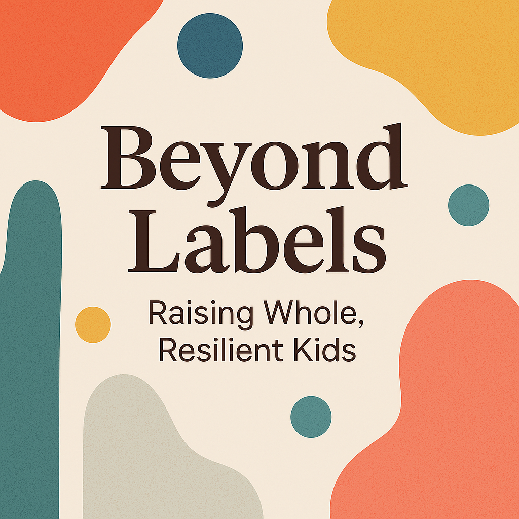Abstract colorful illustration representing different ways of thinking — symbolizing neurodiversity and wholeness beyond labels.